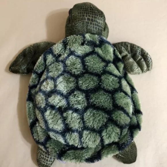 Aurora Splish Splash SEA TURTLE 7" Soft Toy Green Plush Bean Bag Stuffed Animal - Picture 5 of 9